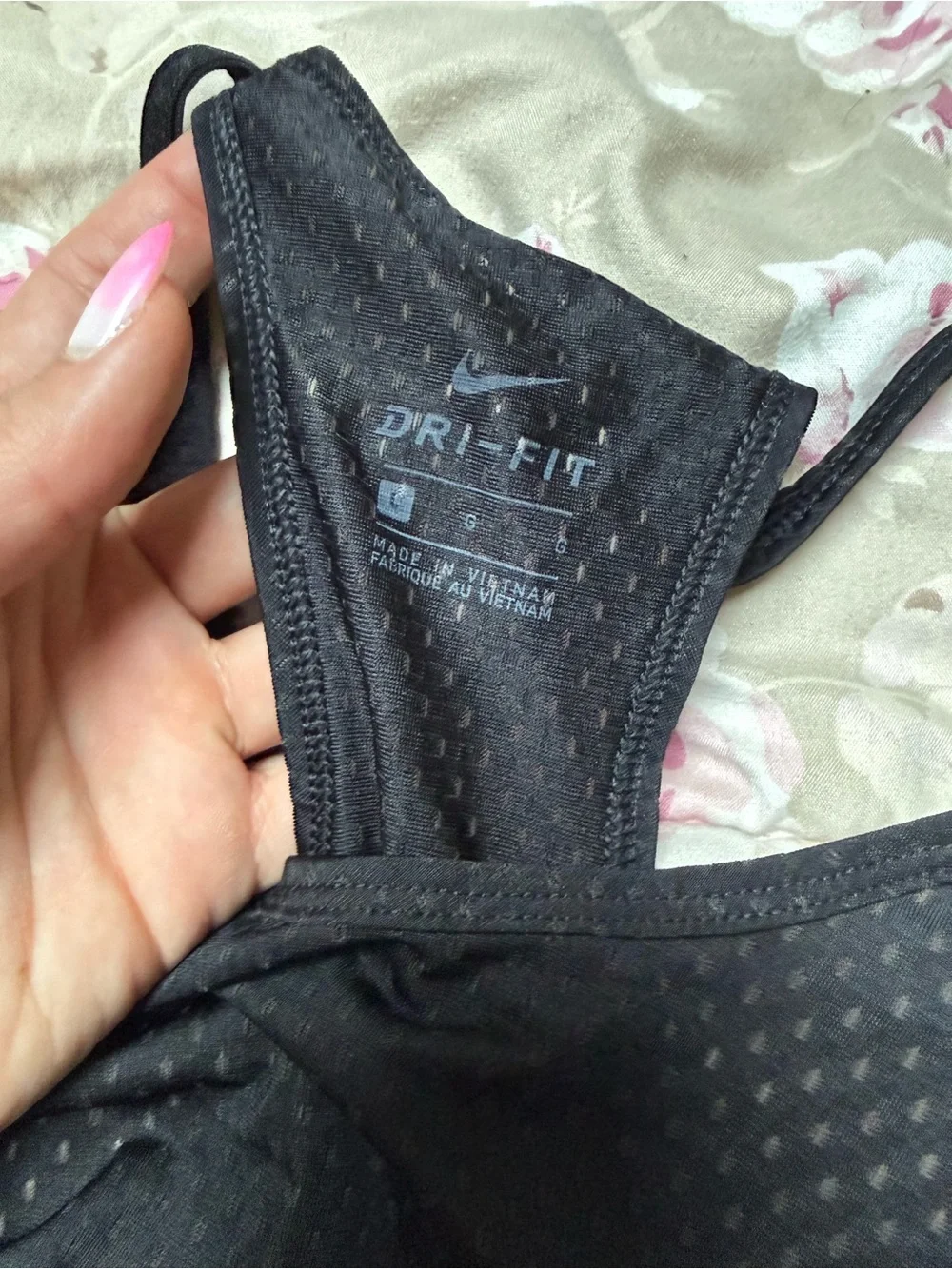 Nike Black Dri-FIT Racerback Tank - Picture 3 of 3